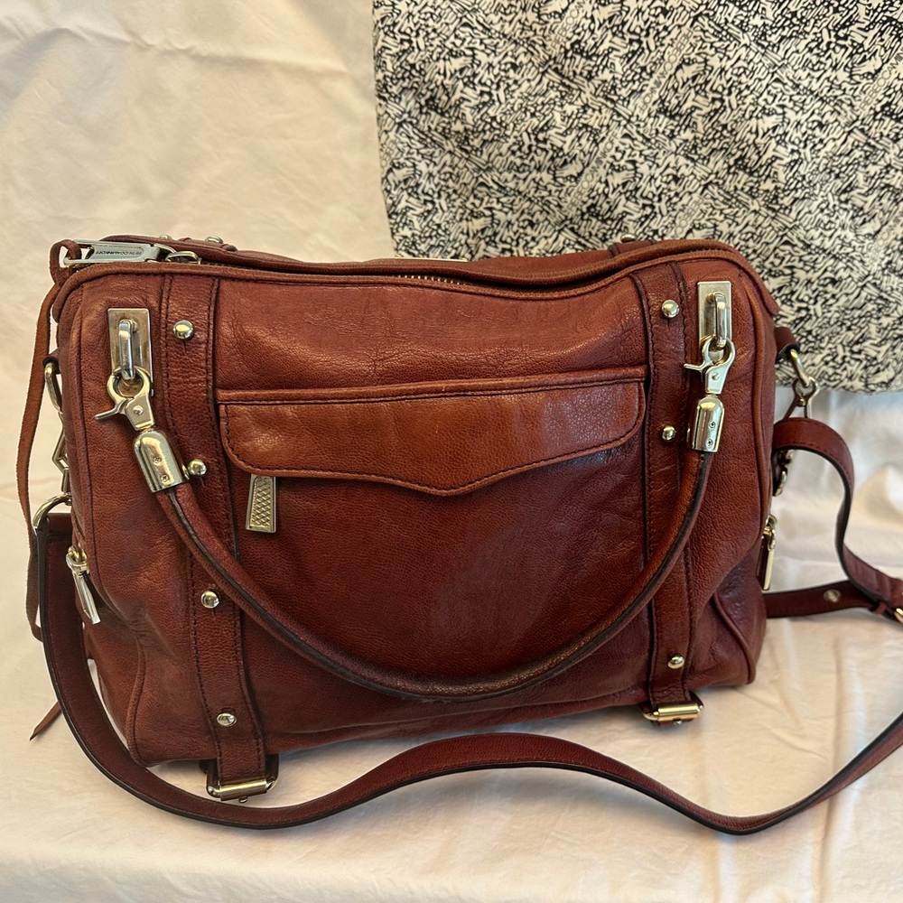 Rebecca Minkoff Burgundy handle bag/purse